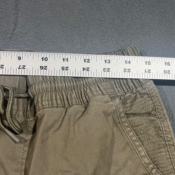 H&M Cargo Jogger Pants Khaki Cotton‎ Blend Men Size M Drawstring Pockets - Picture 4 of 6